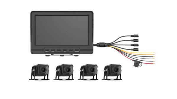 KIT SOLUC MOVIL CON 4 CAMARAS Y MONITOR LCD Y CABLES