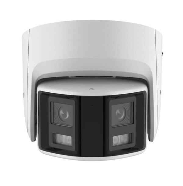 CAMARA IP COLORVU TURRET PANORAMICA 4MP CON STROBE Y ALARMA AUDIBLE