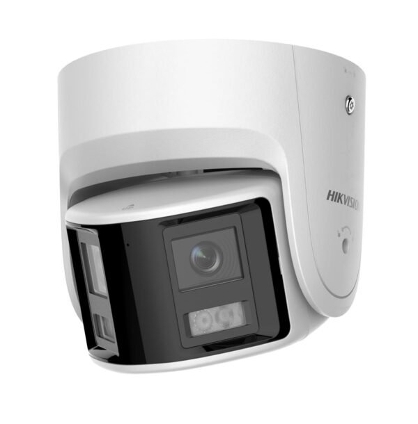 CAMARA IP COLORVU TURRET PANORAMICA 4MP CON STROBE Y ALARMA AUDIBLE