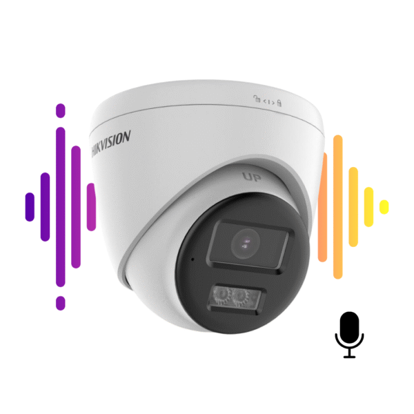 TURRET 2MP SMART HYBRID LIGHT IR 40M 2.8MM C/AUDIO 2 VIAS Y ALARMA