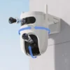CAM IP PT LENTE DUAL EXTERIOR 6MP WIFI LENTE 2.8+6MM