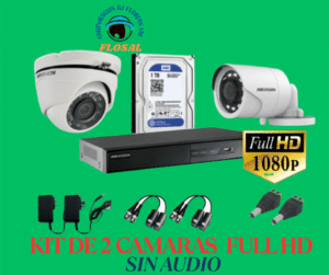 Kit 2 Cámaras Full Hd Hikvision