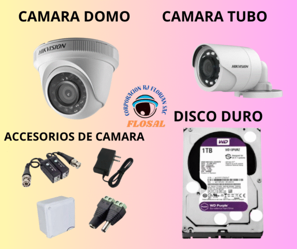 Kit de 8 Cámaras Full Hd Hikvision