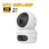 CAM IP PT LENTE DUAL INTERIOR 8MP WIFI LENTE 2.8+6MM