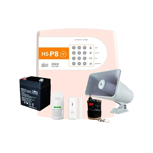 KIT DE ALARMA RESIDENCIAL P8 HAGROY HG-HS-P8 22O